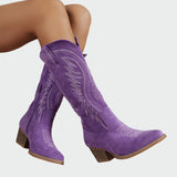 Brianna - Elegant Embroidered Western Boots
