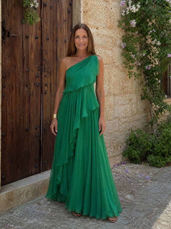 Talia - Maxi Dress with Cascading Ruffles