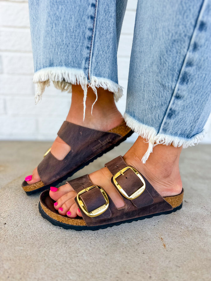 Birkenstock Arizona Big Buckle Oiled Leather Sandal - Habana