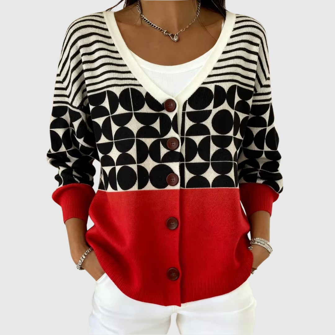 Magdalena | Comodo cardigan in maglia con bottoni