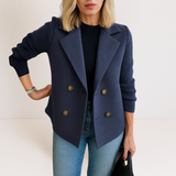 Priya - Elegant Knit Sleeve Coat
