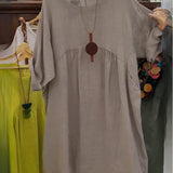 MANDIRA | Cotton and Linen Dress