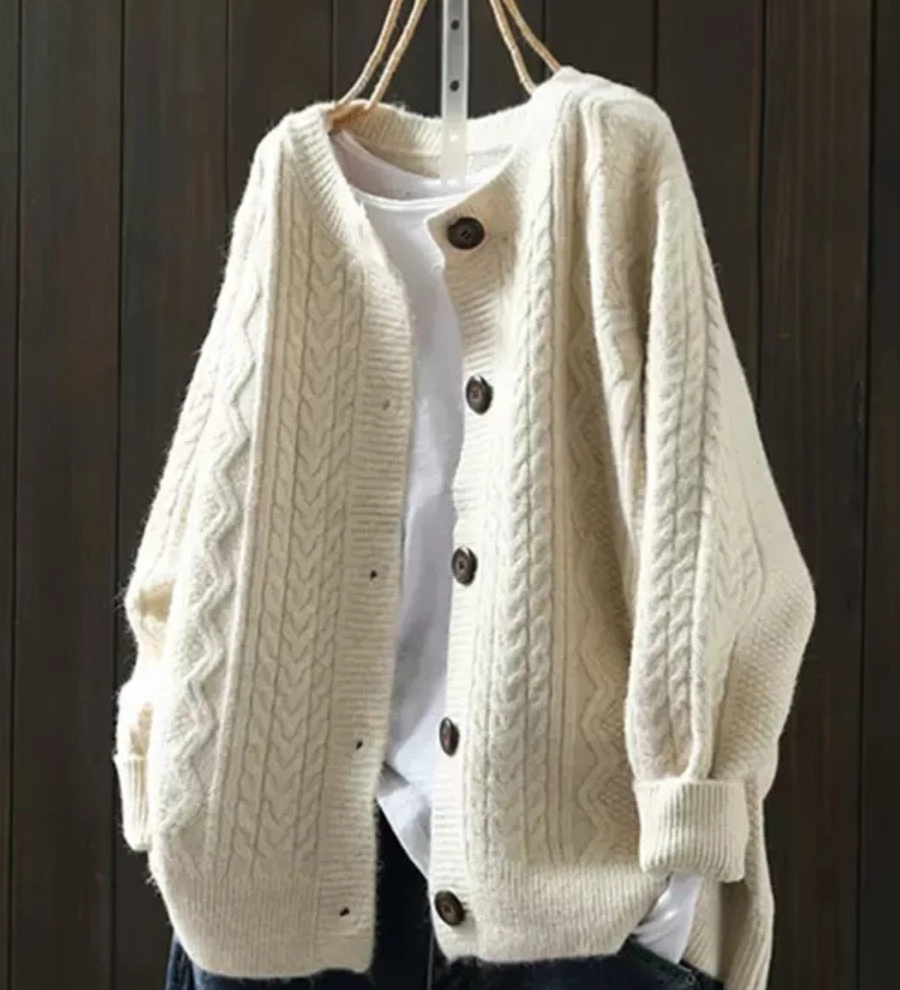 Madison - Cable Knit Cardigan