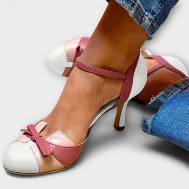 Liesgard - Two-Tone Block Heel Sandals