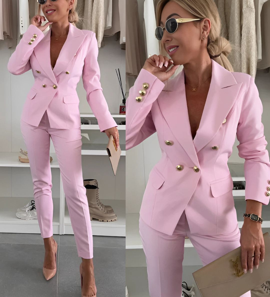 Emily - Sophisticated Double-Breasted Suit