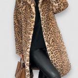 Matilda - Long Leopard Print Coat