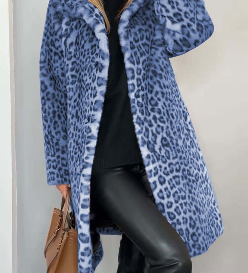 Matilda - Long Leopard Print Coat