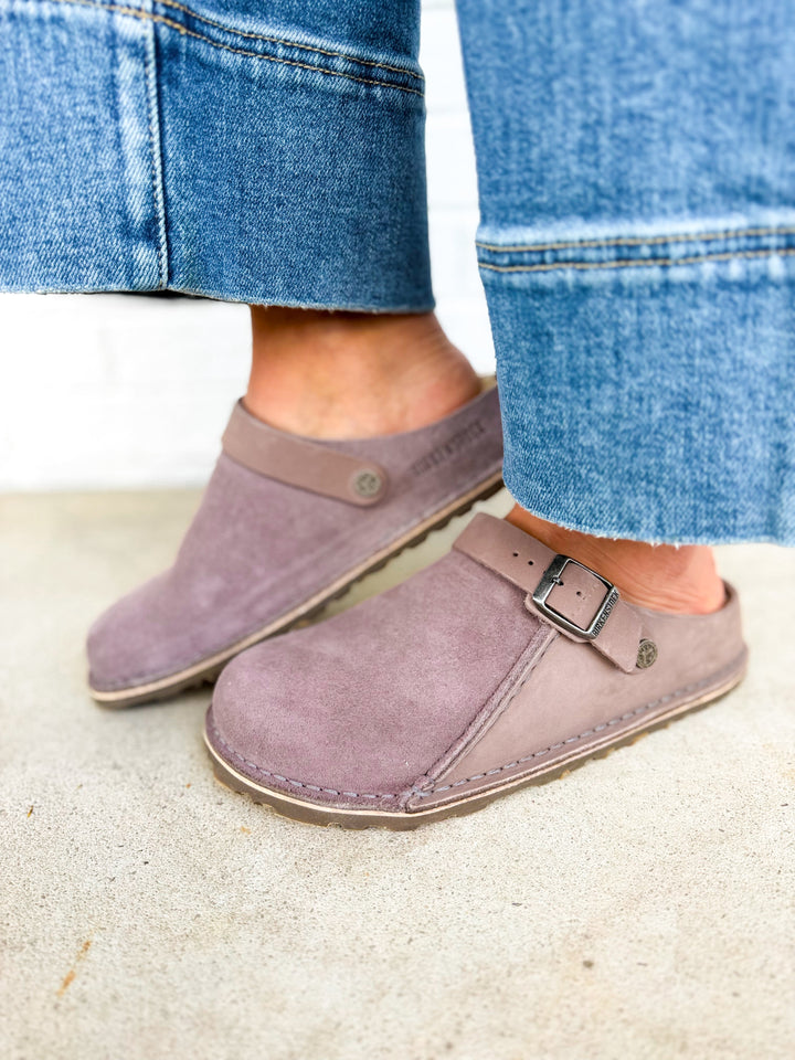 Birkenstock Lutry Premium Shearling Clog - Faded Purple