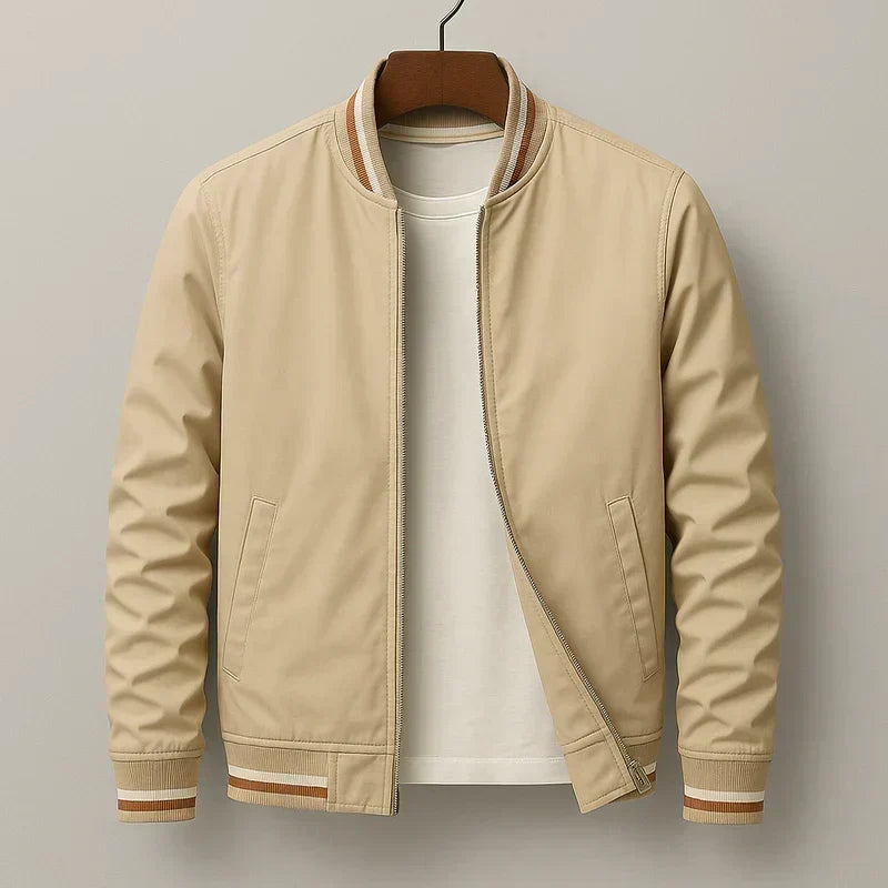 Jack - Striped Bomber Jacket