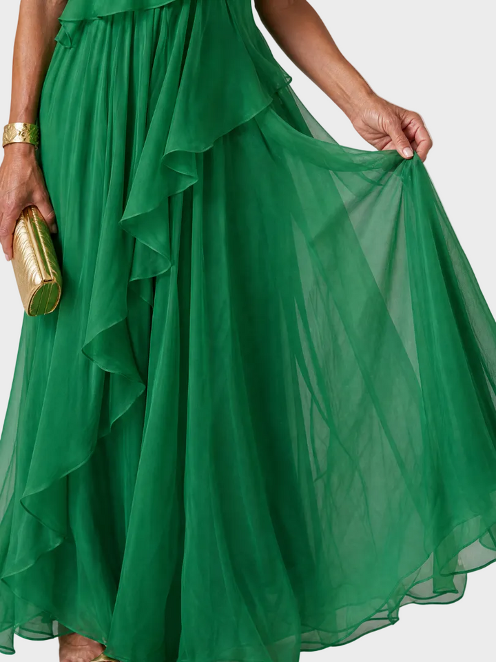 Talia - Maxi Dress with Cascading Ruffles
