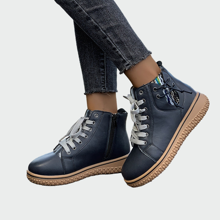 Adelaide - Low-Cut Orthopedic Faux Leather Boots