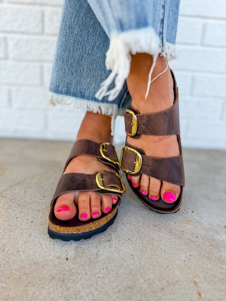 Birkenstock Arizona Big Buckle Oiled Leather Sandal - Habana