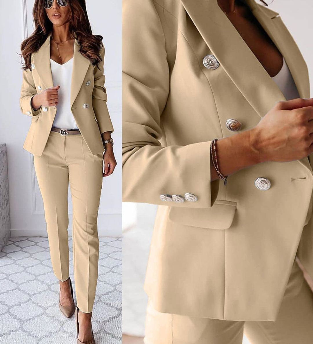 Emily - Sophisticated Double-Breasted Suit
