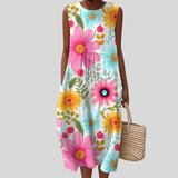 Dress with Colorful Daisies