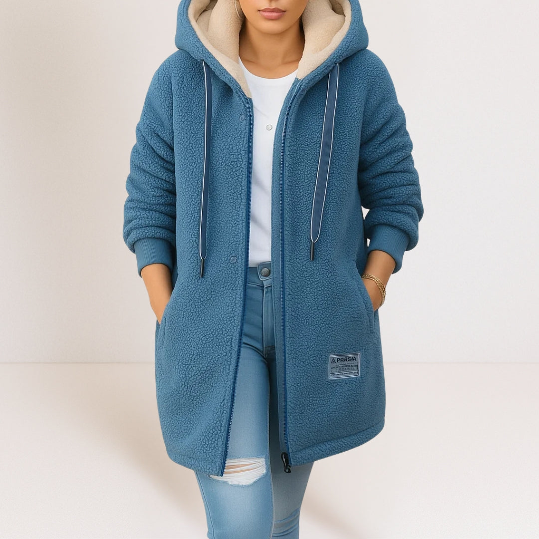 MAYA | Giacca Relaxed con Cappuccio e Zip Completa da Donna