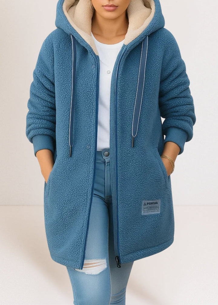 MAYA | Giacca Relaxed con Cappuccio e Zip Completa da Donna