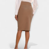 High-Waist Midi Skirt
