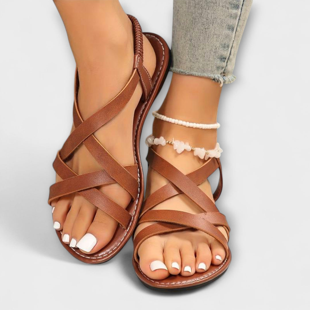 Edeltraud - Sandals with Cross Straps
