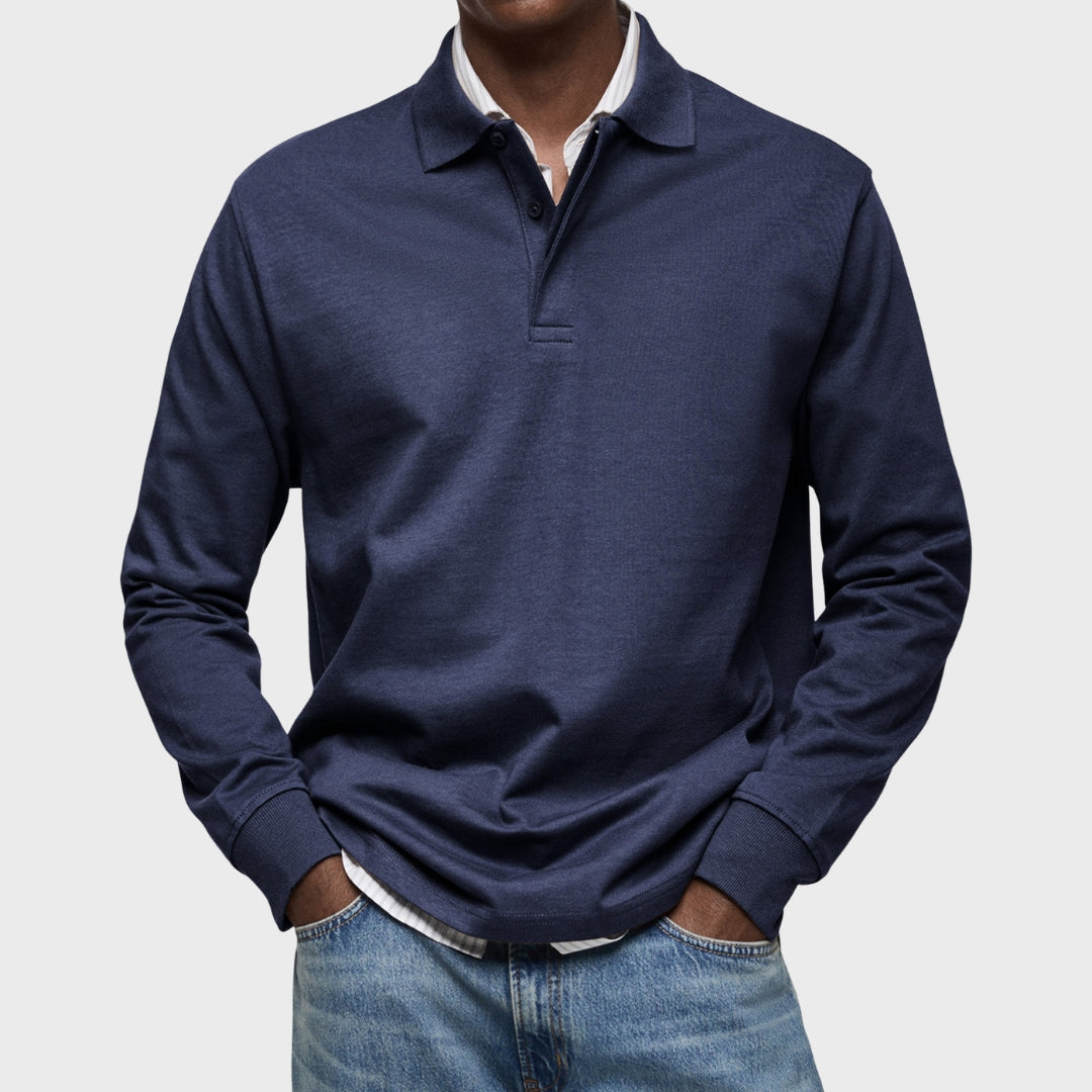 Lachlan - Luxury Long-Sleeve Polo