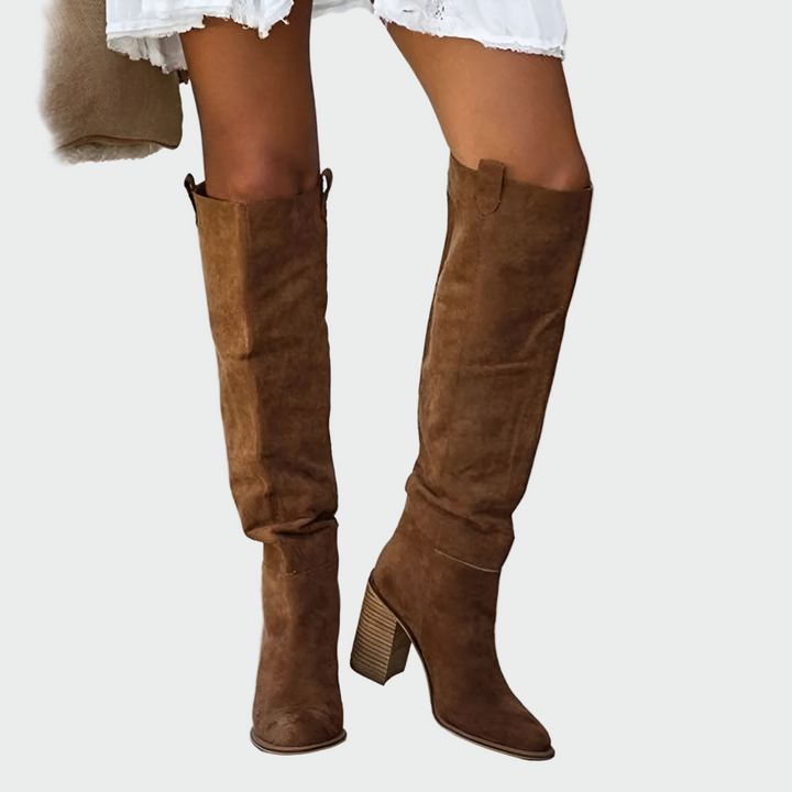 Claire - Knee-High Orthopedic Faux Leather Boots
