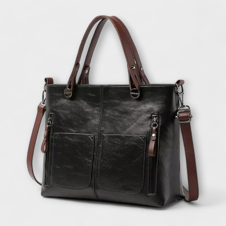Olivia - Elegant Faux Leather Tote