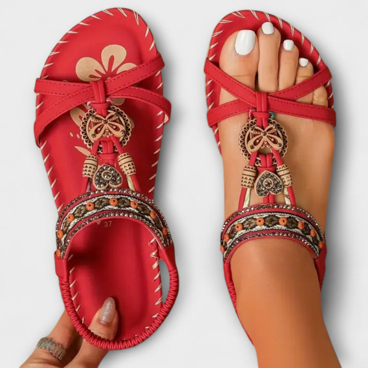 Cordelia - Green Ibiza Sandals