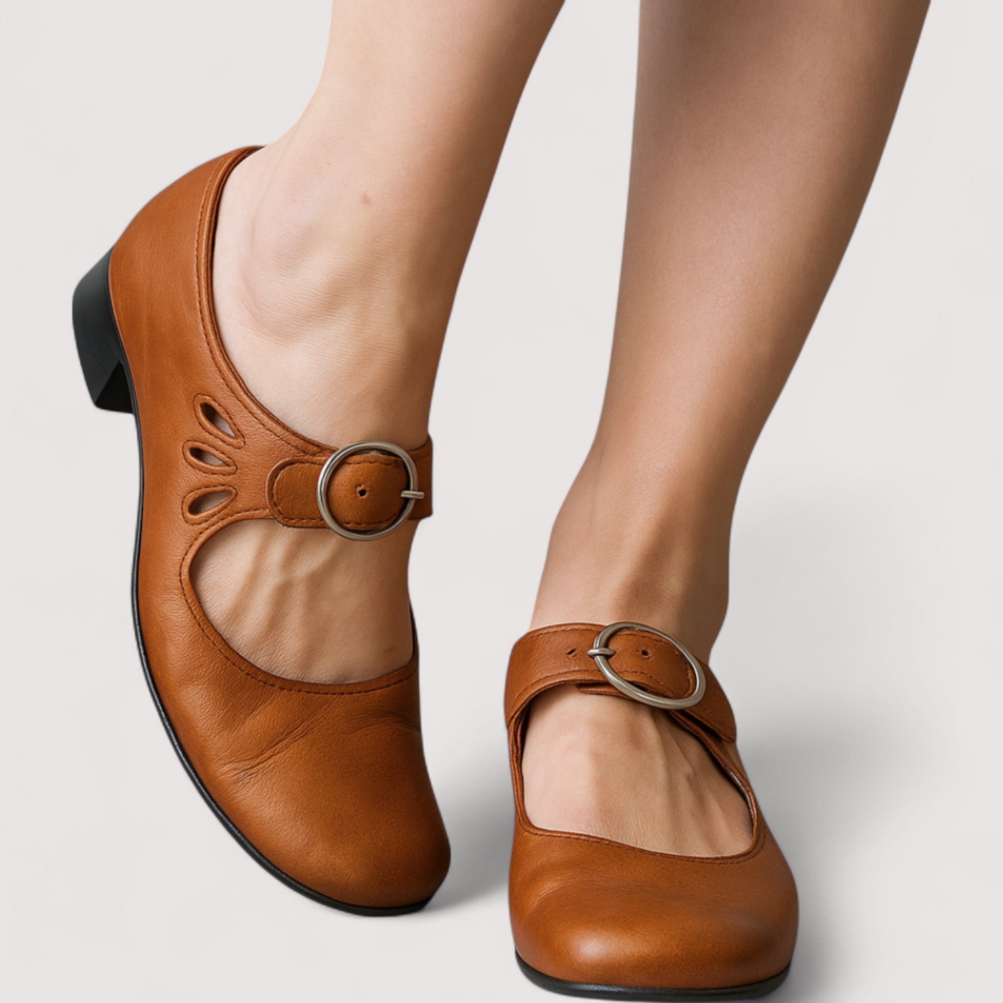 Evelyn - Elegant Faux Leather Heels