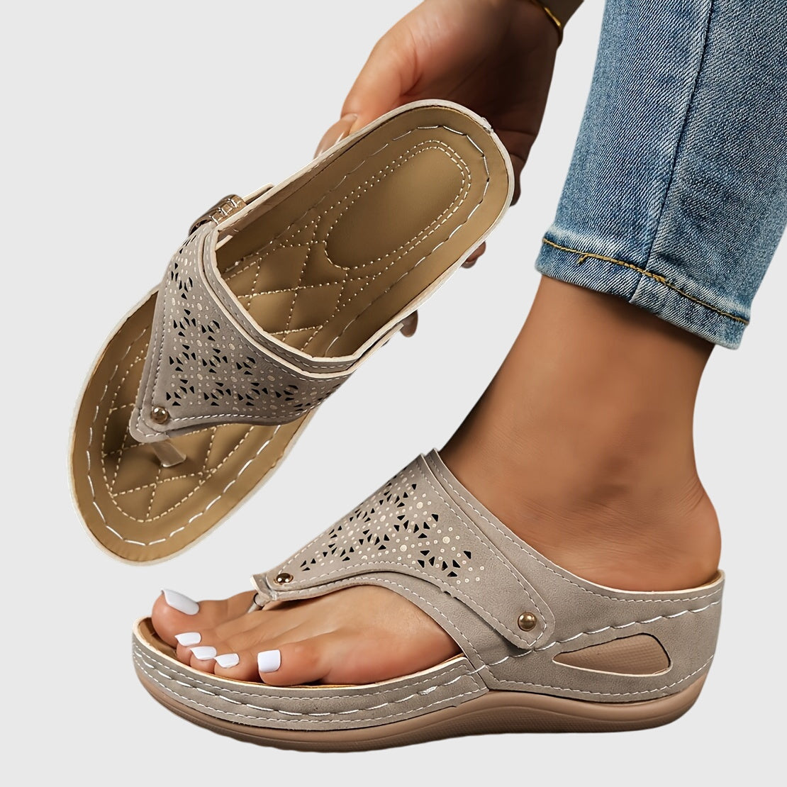 Rose | Zehentrenner-Sandalen