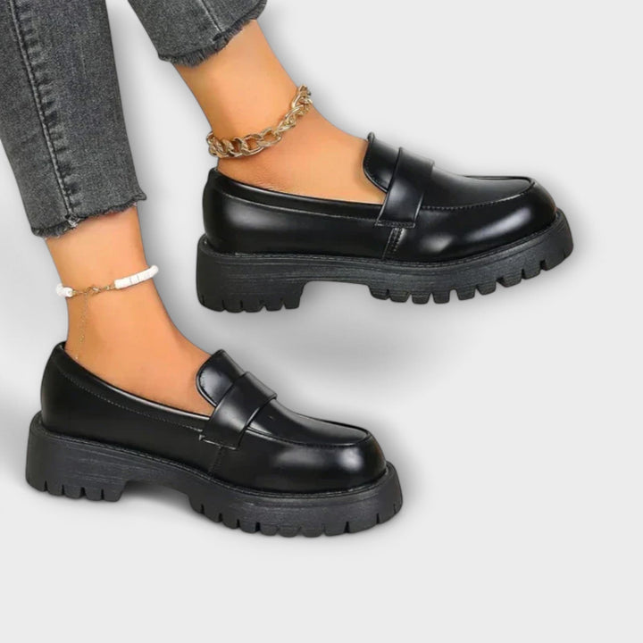 Claire - Damen Orthopädische Satin Keil-Loafer