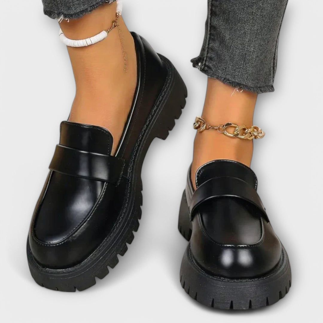 Claire - Damen Orthopädische Satin Keil-Loafer