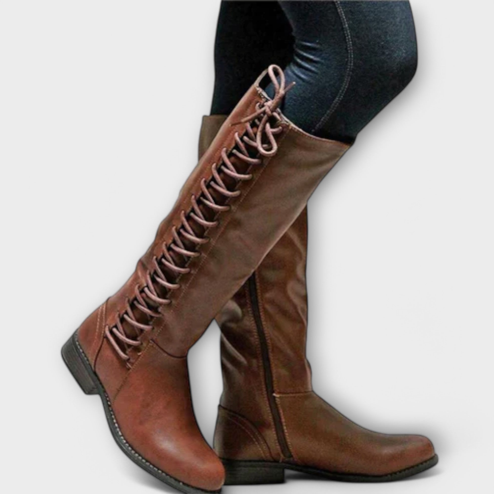 Dakota - Elegant Lace-Up Ankle Boots