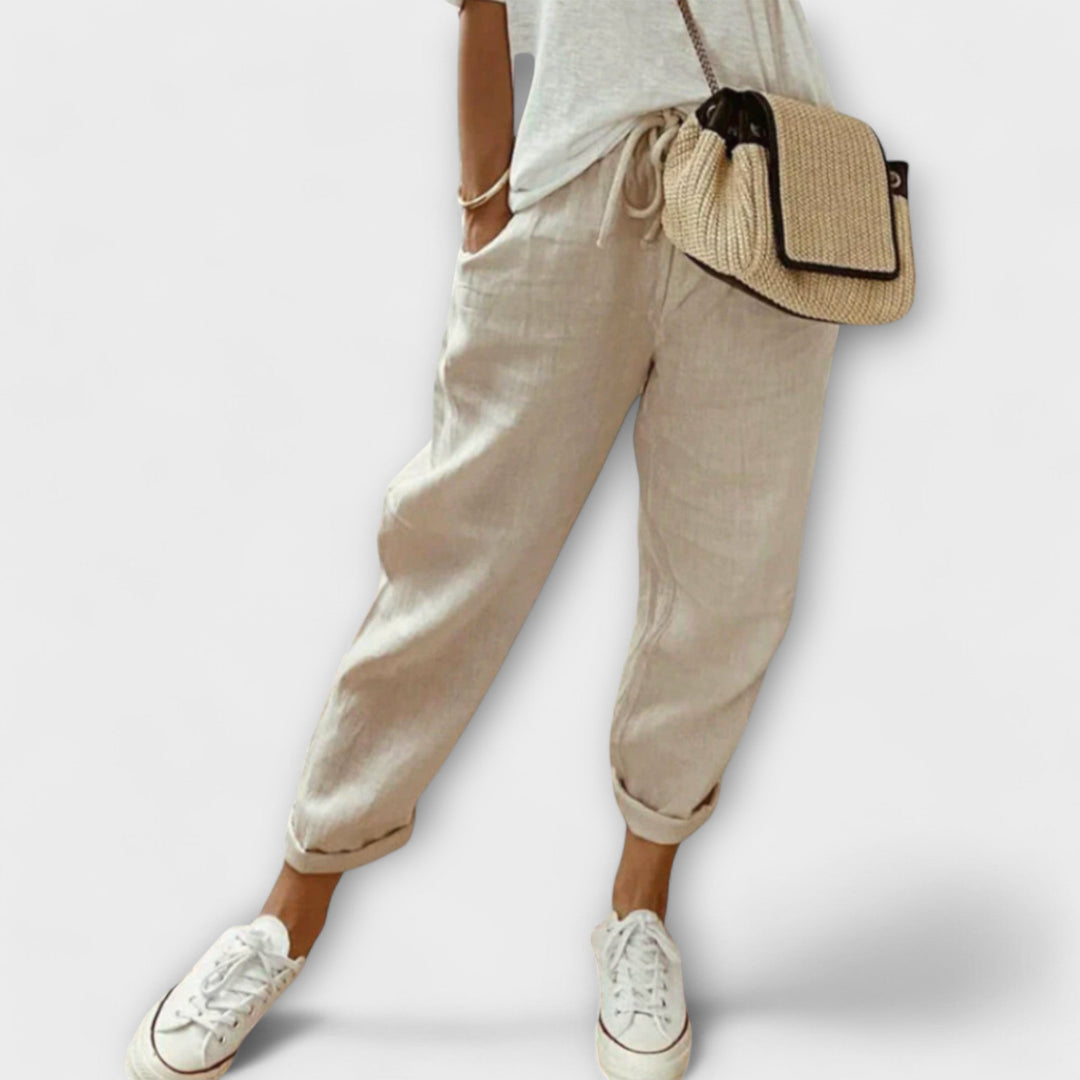 Isla - Modern Casual Linen Trousers