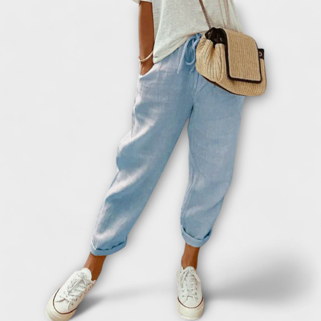 Isla - Modern Casual Linen Trousers