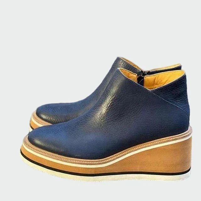 Kiara - Inka's Faux Leather Ankle Boots