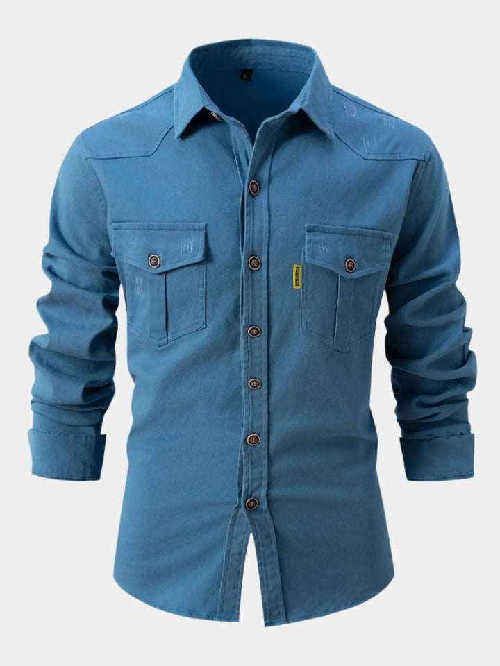 Darcy - Denim Blend Button Shirt