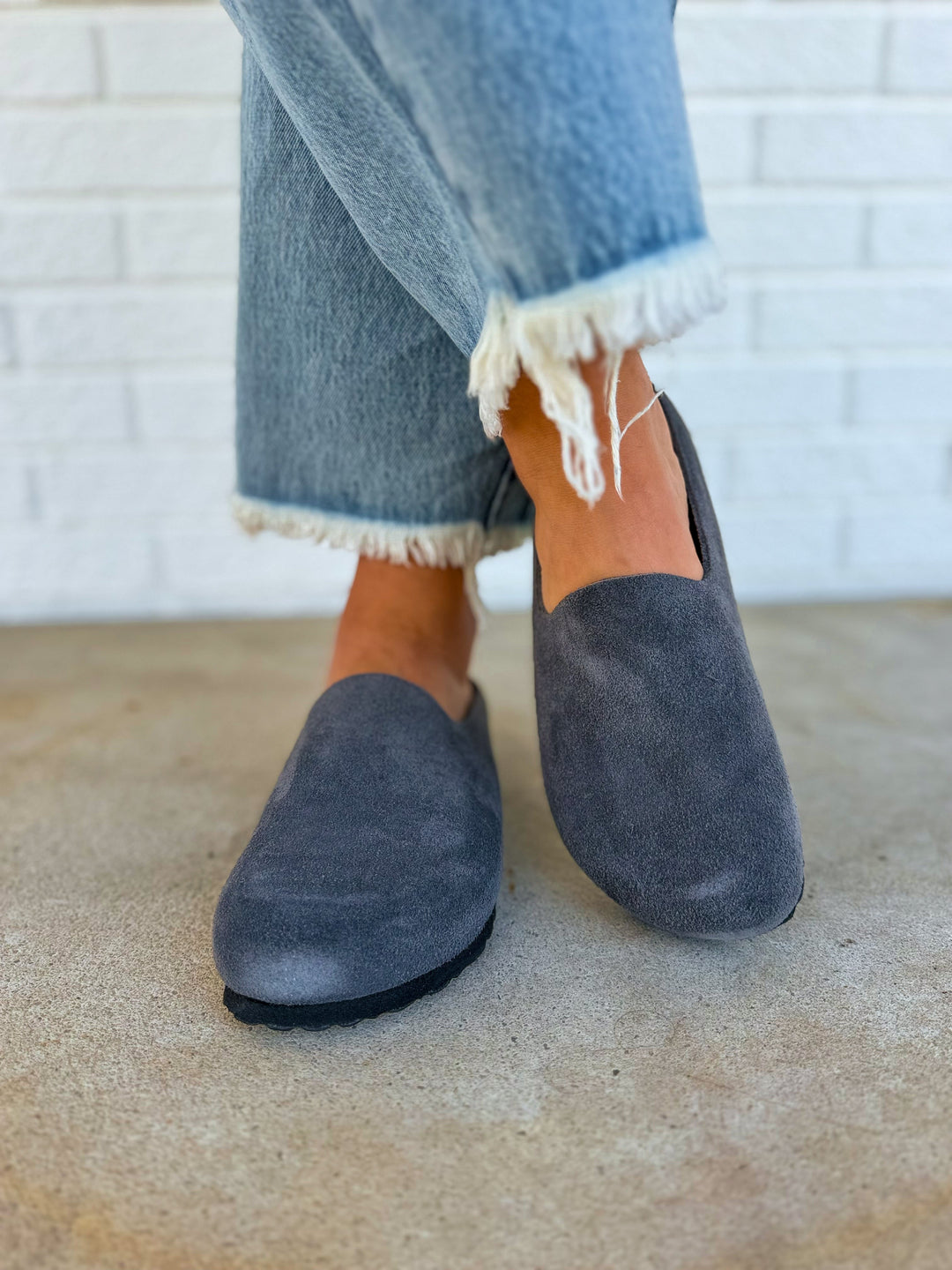 Birkenstock Amsterdam Wrapped Clog - Charcoal
