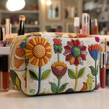 Kosmetiktasche – Fröhliche Blume
