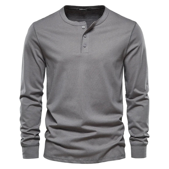 Owen - Breathable Soft-Blend Henley Shirt