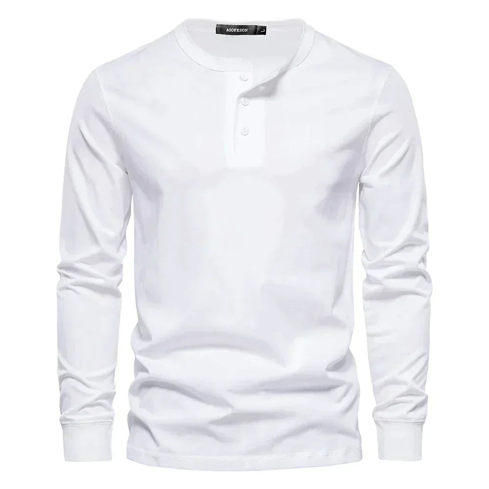 Owen - Breathable Soft-Blend Henley Shirt