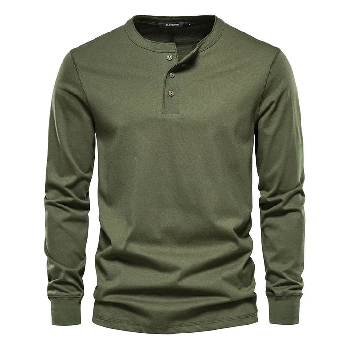 Owen - Breathable Soft-Blend Henley Shirt