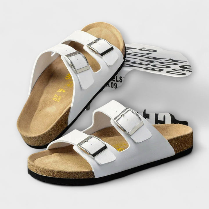 Adelheid - Slippers with Double Buckle