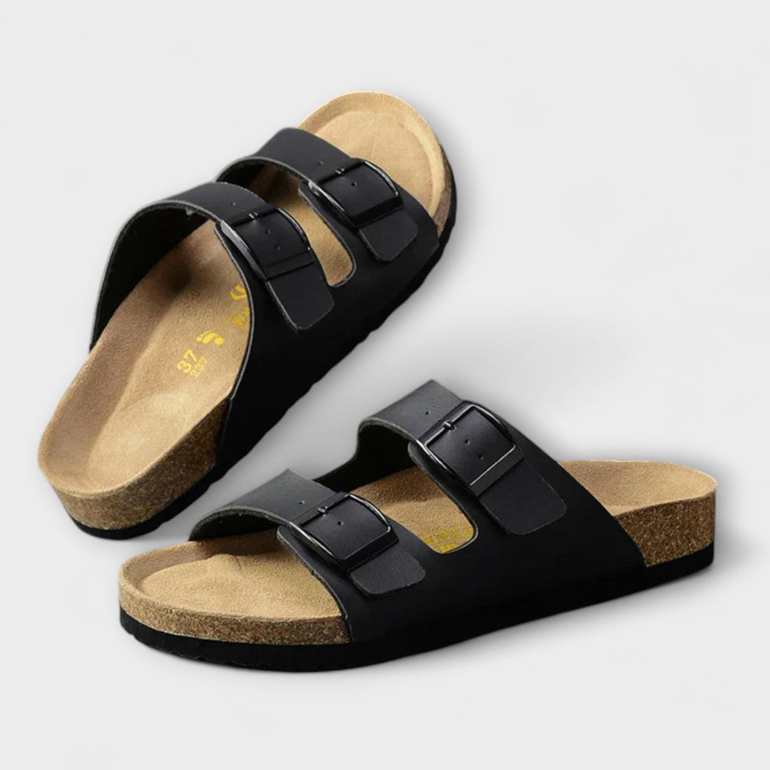 Adelheid - Slippers with Double Buckle