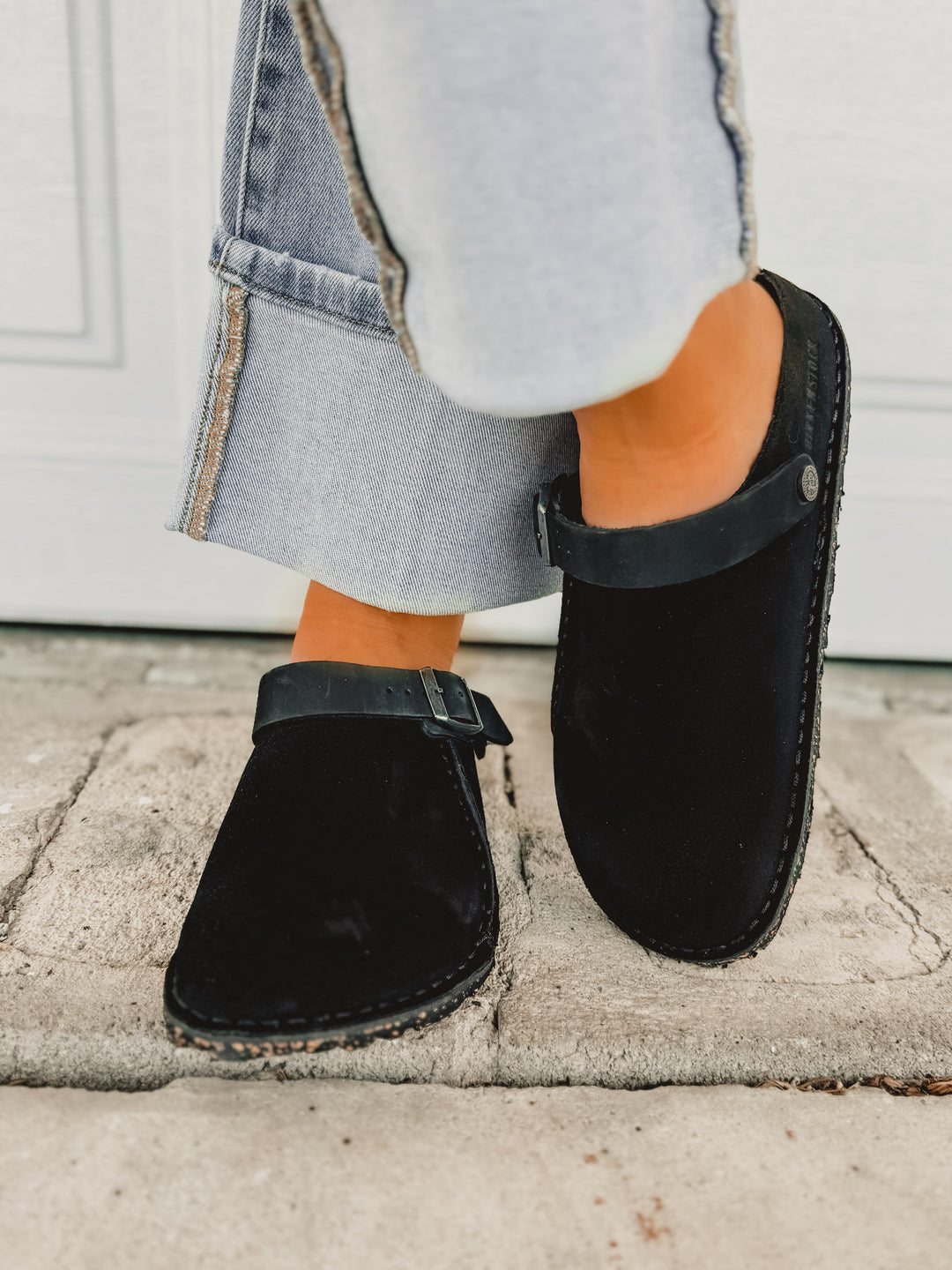 Birkenstock Lutry Premium Suede Clog - Black