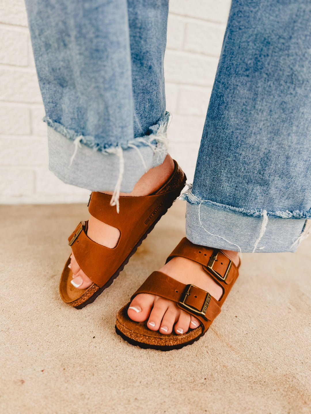 Birkenstock Arizona Oiled Leather Sandal - Cognac