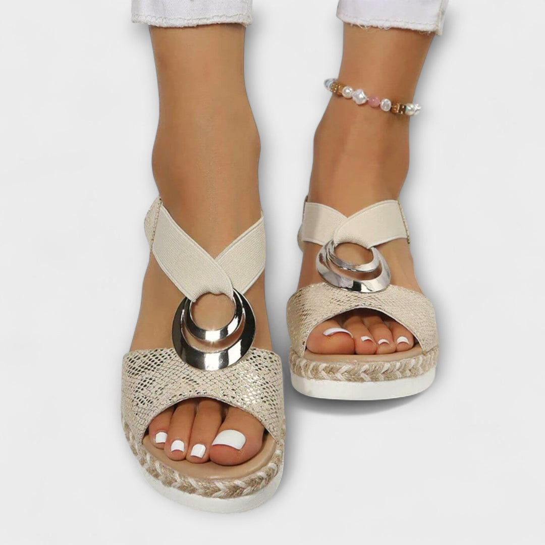Roswitha - Beige Comfort Sandals