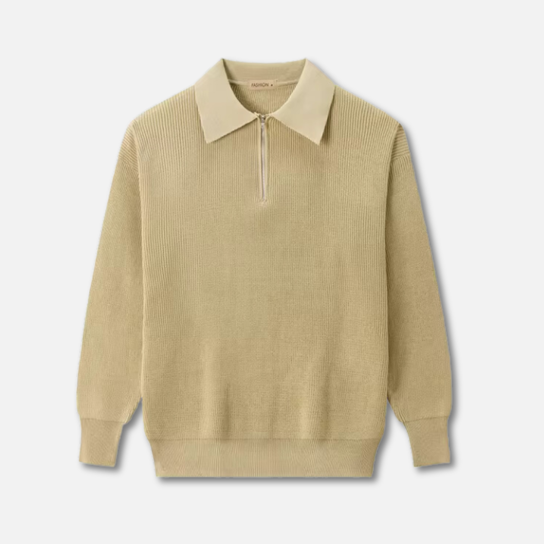 Riley - Mixed-Knit Jumper