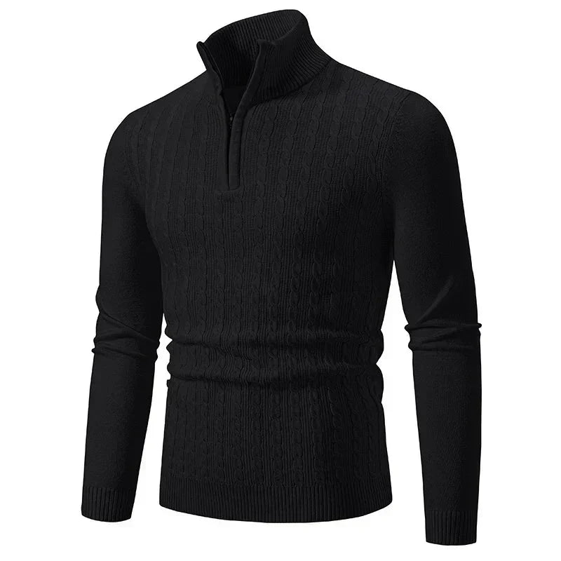 Jacob - Mixed-Knit Jumper