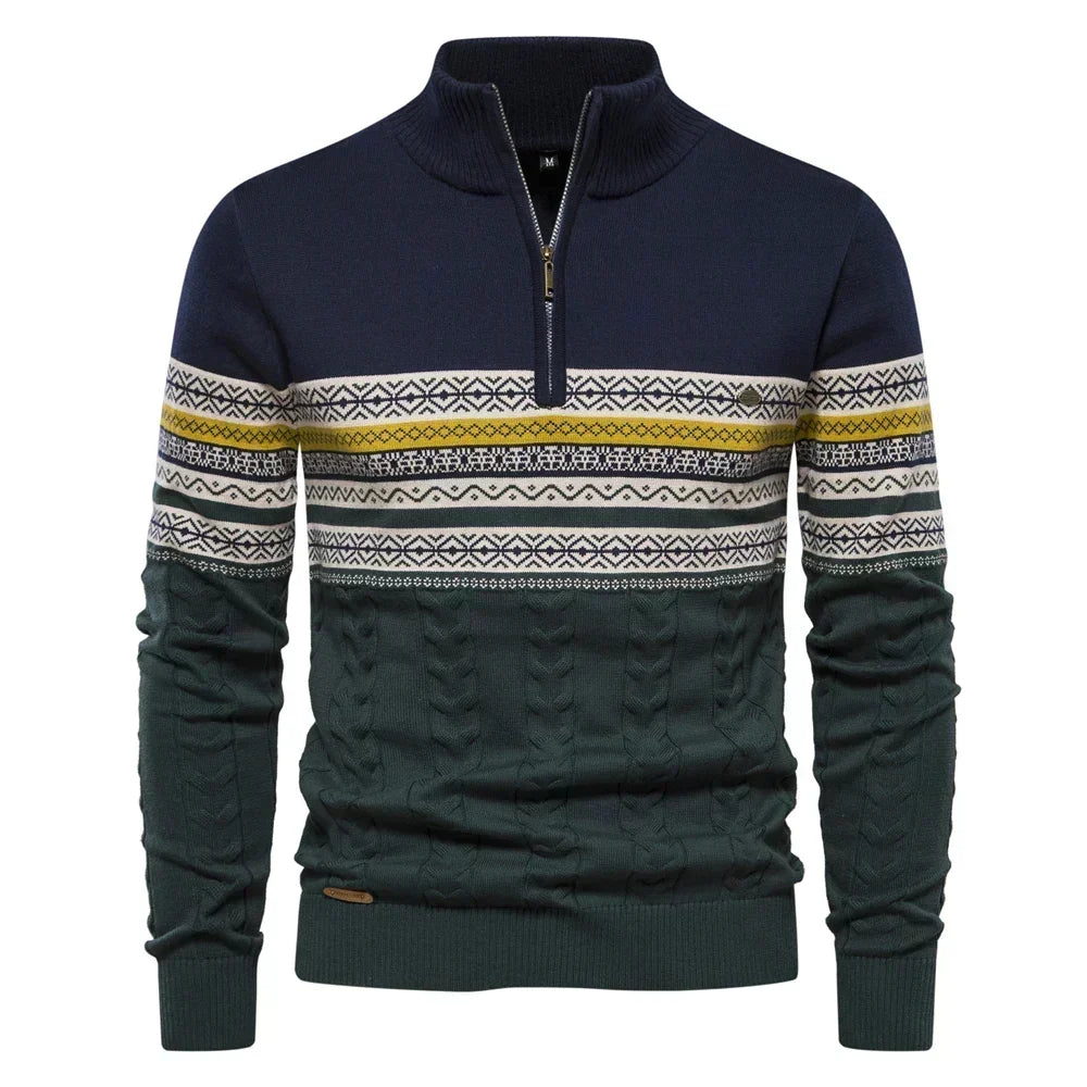 Cody - Mixed-Knit Jumper