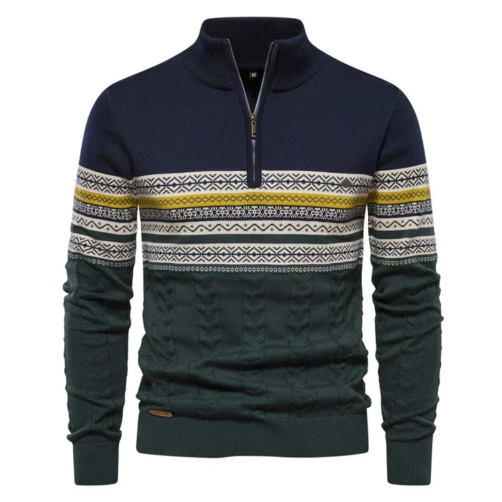 Cody - Mixed-Knit Jumper