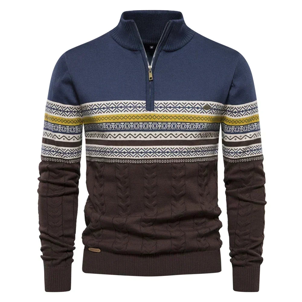 Cody - Mixed-Knit Jumper